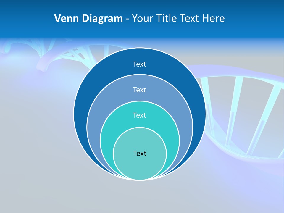 A Blue And White Structure With A Blue Background PowerPoint Template