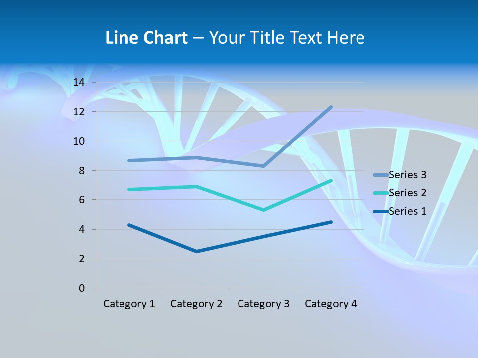A Blue And White Structure With A Blue Background PowerPoint Template