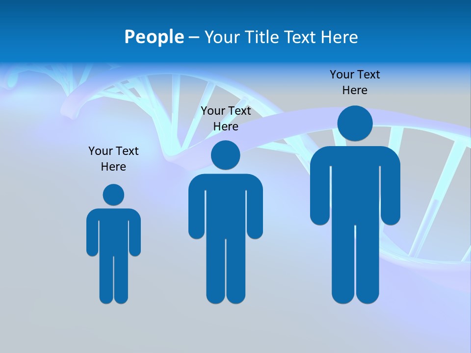 A Blue And White Structure With A Blue Background PowerPoint Template