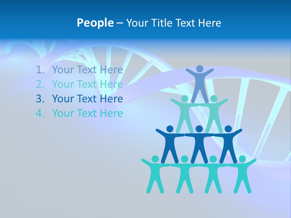 A Blue And White Structure With A Blue Background PowerPoint Template