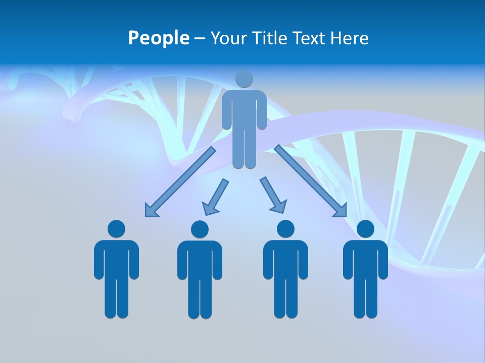 A Blue And White Structure With A Blue Background PowerPoint Template