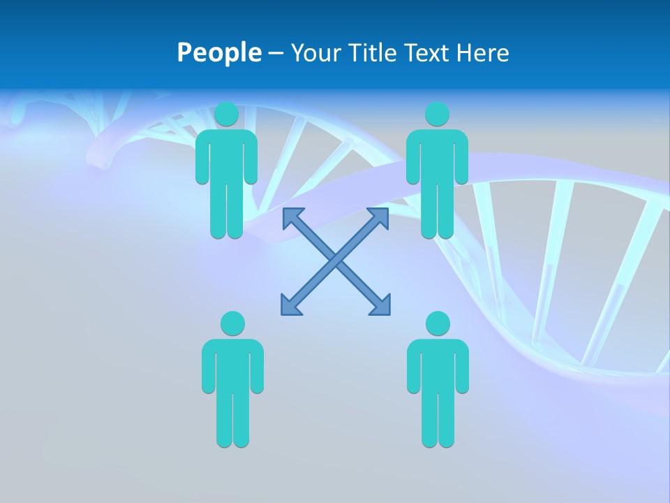 A Blue And White Structure With A Blue Background PowerPoint Template