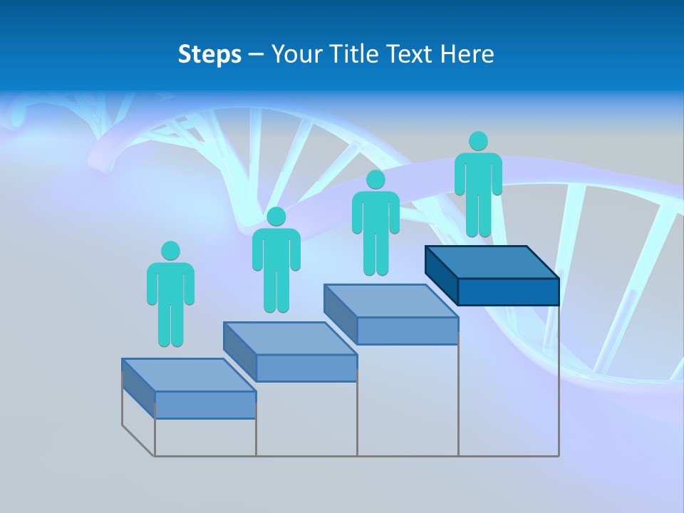 A Blue And White Structure With A Blue Background PowerPoint Template