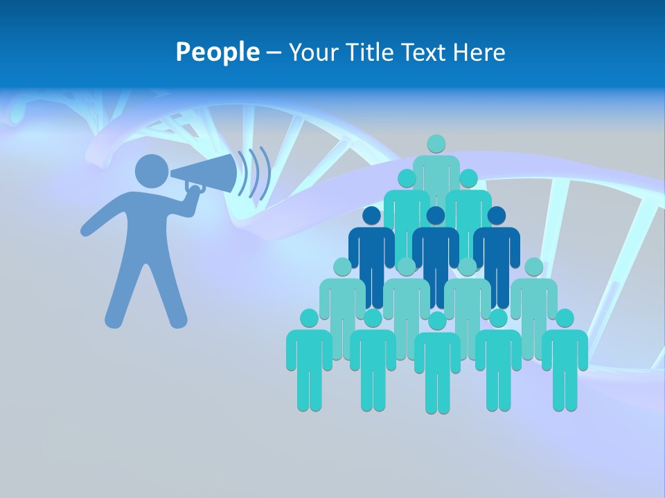 A Blue And White Structure With A Blue Background PowerPoint Template