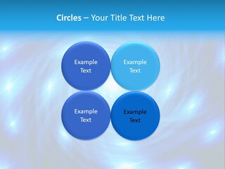 A Blue Spiral With Stars On A Black Background PowerPoint Template