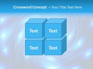 A Blue Spiral With Stars On A Black Background PowerPoint Template