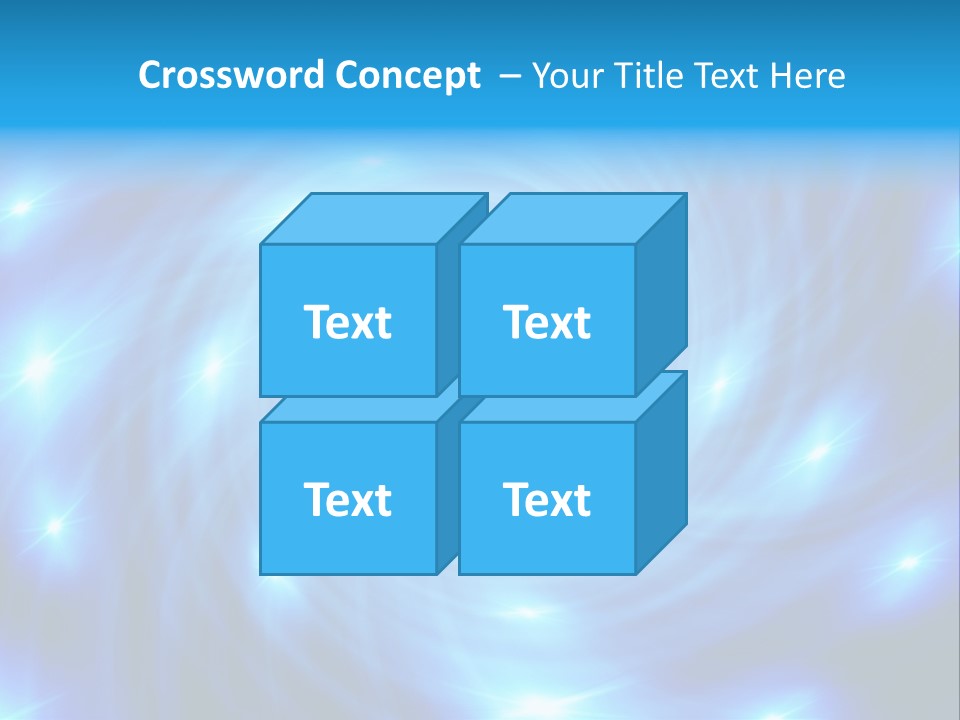 A Blue Spiral With Stars On A Black Background PowerPoint Template