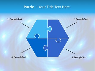 A Blue Spiral With Stars On A Black Background PowerPoint Template