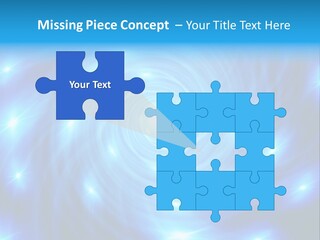 A Blue Spiral With Stars On A Black Background PowerPoint Template