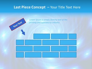 A Blue Spiral With Stars On A Black Background PowerPoint Template