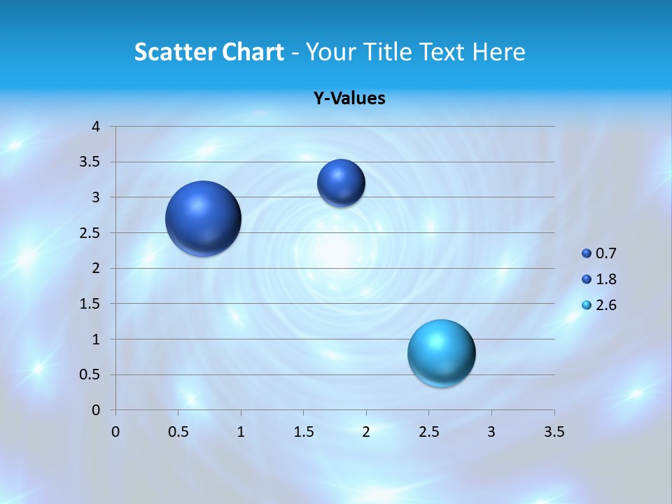 A Blue Spiral With Stars On A Black Background PowerPoint Template