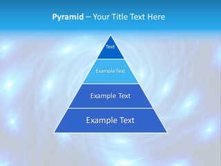 A Blue Spiral With Stars On A Black Background PowerPoint Template