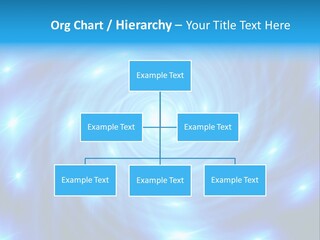 A Blue Spiral With Stars On A Black Background PowerPoint Template