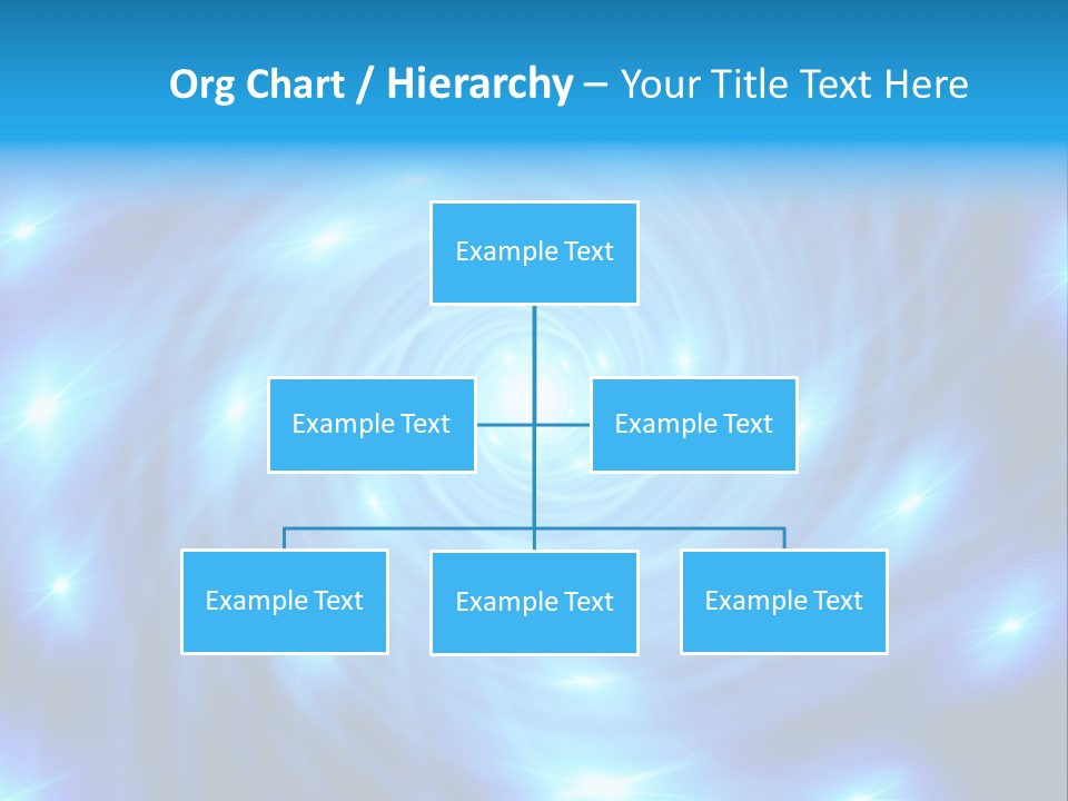A Blue Spiral With Stars On A Black Background PowerPoint Template