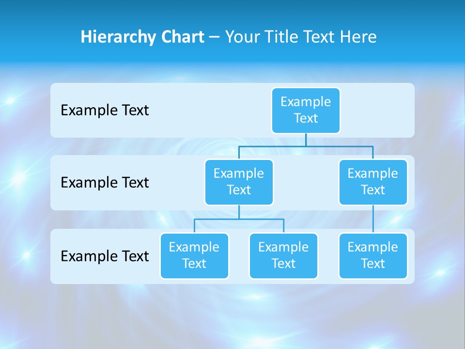 A Blue Spiral With Stars On A Black Background PowerPoint Template