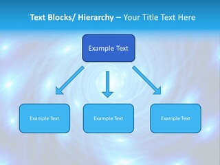 A Blue Spiral With Stars On A Black Background PowerPoint Template