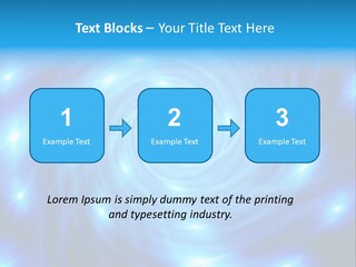 A Blue Spiral With Stars On A Black Background PowerPoint Template