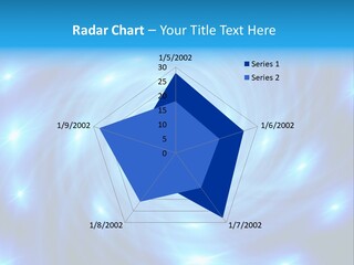 A Blue Spiral With Stars On A Black Background PowerPoint Template