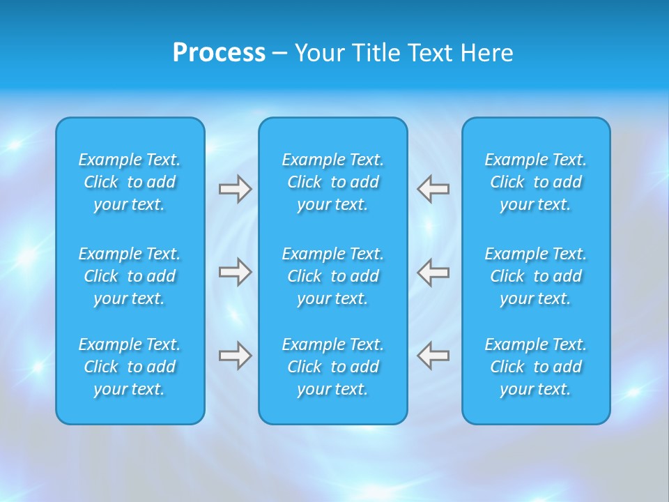 A Blue Spiral With Stars On A Black Background PowerPoint Template