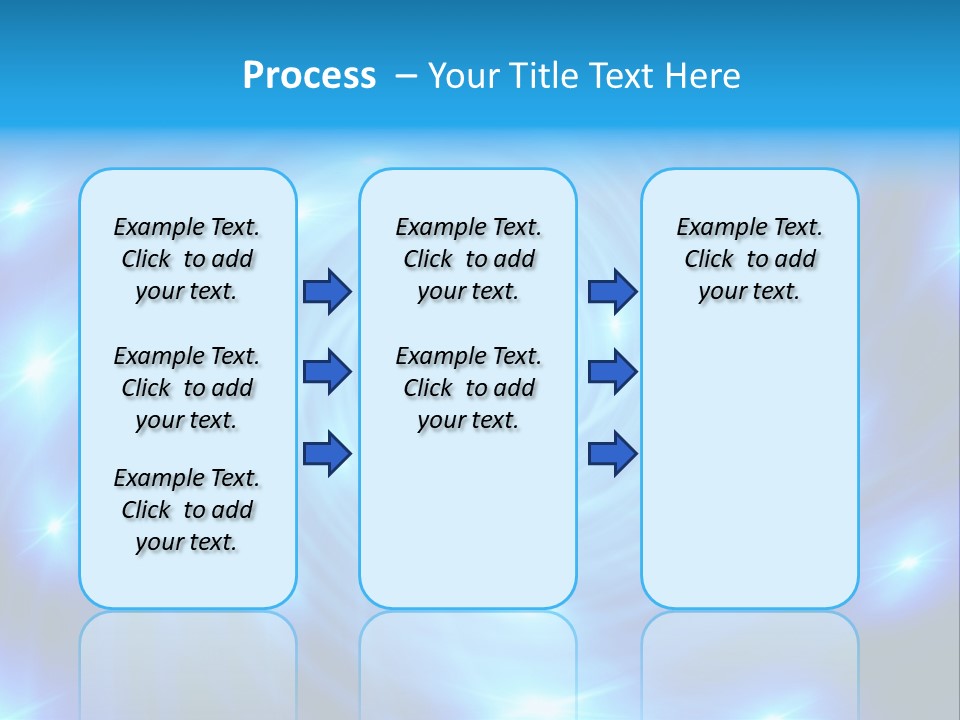 A Blue Spiral With Stars On A Black Background PowerPoint Template