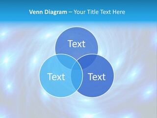 A Blue Spiral With Stars On A Black Background PowerPoint Template