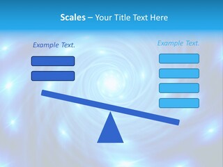 A Blue Spiral With Stars On A Black Background PowerPoint Template