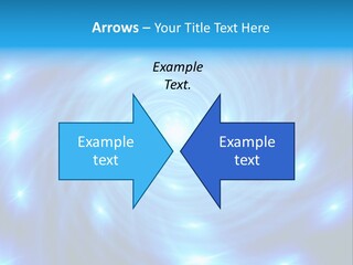 A Blue Spiral With Stars On A Black Background PowerPoint Template