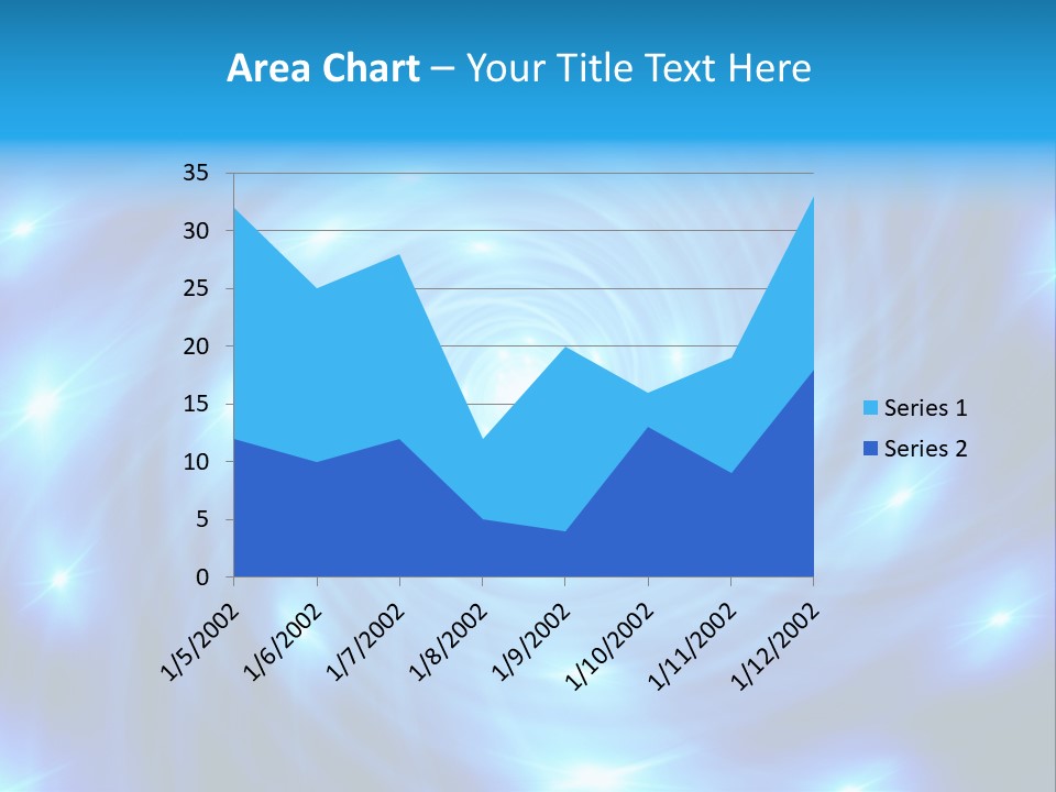 A Blue Spiral With Stars On A Black Background PowerPoint Template