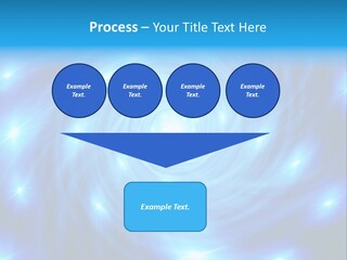 A Blue Spiral With Stars On A Black Background PowerPoint Template