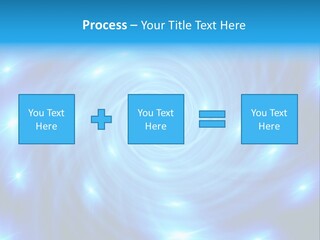 A Blue Spiral With Stars On A Black Background PowerPoint Template