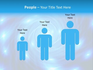 A Blue Spiral With Stars On A Black Background PowerPoint Template