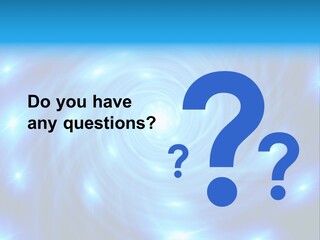 A Blue Spiral With Stars On A Black Background PowerPoint Template