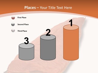 A Piece Of Salmon On A White Plate PowerPoint Template