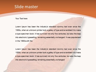 A Piece Of Salmon On A White Plate PowerPoint Template
