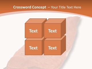 A Piece Of Salmon On A White Plate PowerPoint Template