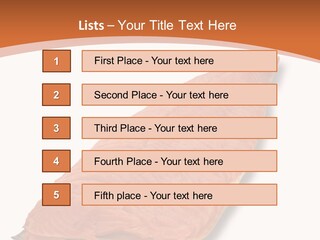 A Piece Of Salmon On A White Plate PowerPoint Template