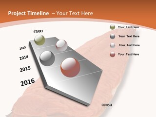 A Piece Of Salmon On A White Plate PowerPoint Template