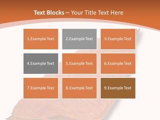 A Piece Of Salmon On A White Plate PowerPoint Template