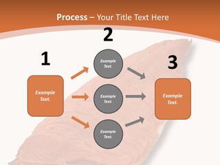 A Piece Of Salmon On A White Plate PowerPoint Template