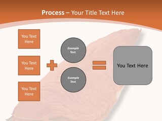 A Piece Of Salmon On A White Plate PowerPoint Template