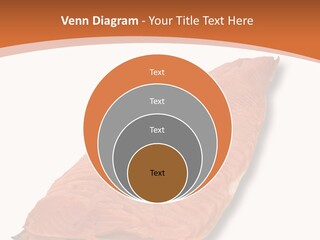 A Piece Of Salmon On A White Plate PowerPoint Template