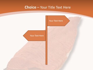 A Piece Of Salmon On A White Plate PowerPoint Template