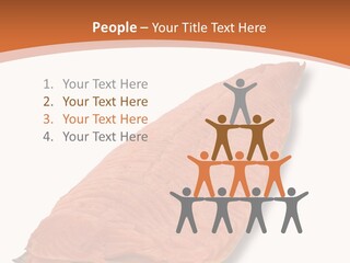 A Piece Of Salmon On A White Plate PowerPoint Template