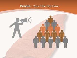 A Piece Of Salmon On A White Plate PowerPoint Template