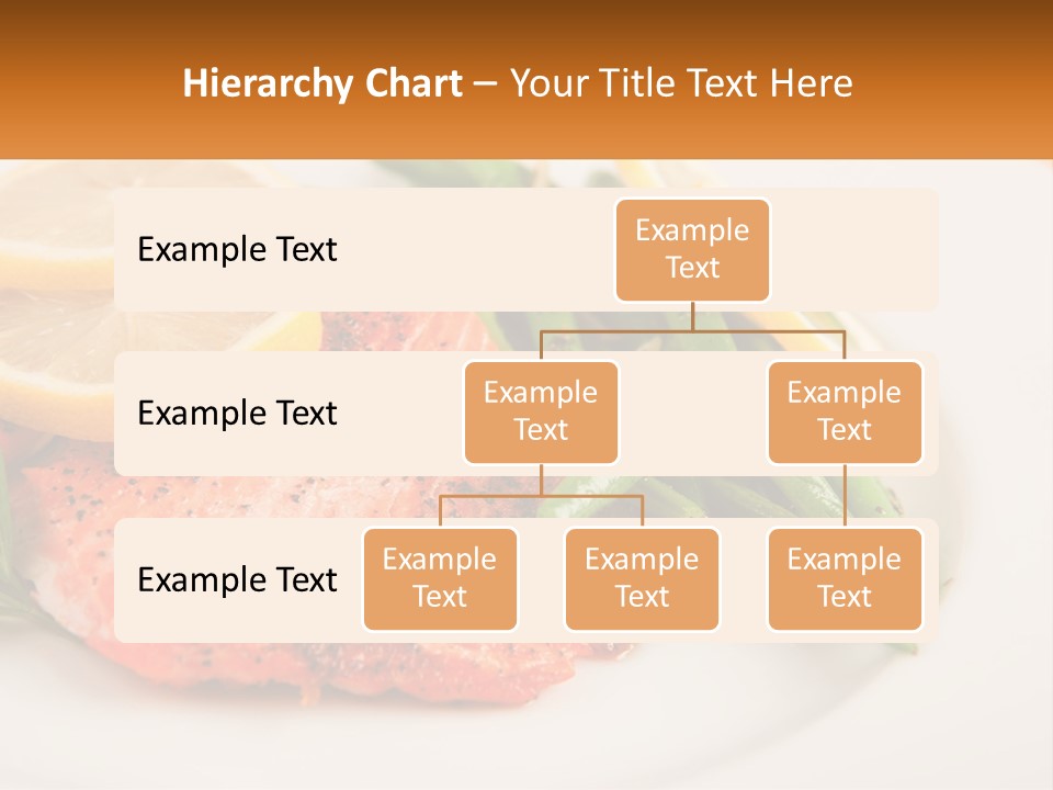 A Plate Of Salmon, Green Beans And Lemon Slices PowerPoint Template