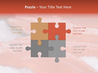 A Group Of Salmons Sitting On Top Of A Pile Of Ice PowerPoint Template