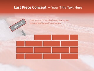 A Group Of Salmons Sitting On Top Of A Pile Of Ice PowerPoint Template