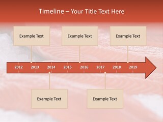 A Group Of Salmons Sitting On Top Of A Pile Of Ice PowerPoint Template