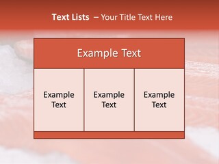 A Group Of Salmons Sitting On Top Of A Pile Of Ice PowerPoint Template