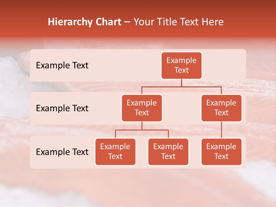 A Group Of Salmons Sitting On Top Of A Pile Of Ice PowerPoint Template